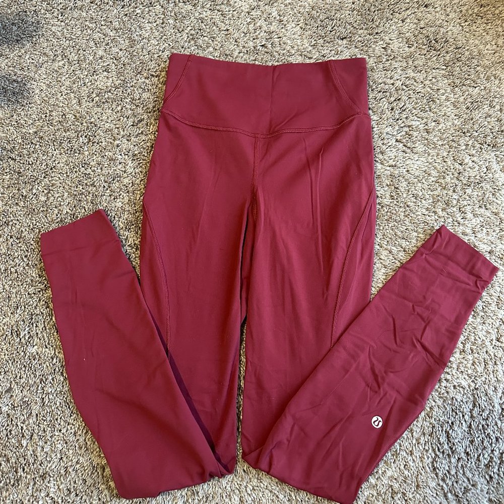 Lululemon Base Pass Legging - Mulled Wine - Size 2, 28" length